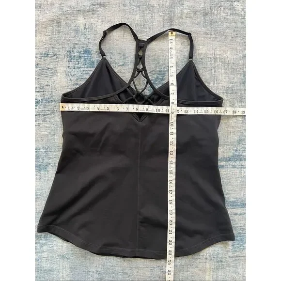 PrAna Black Elixir Cami Athletic Tank Top Women's Large - Picture 7 of 7